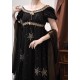 Faeries Daffodil Yoru Nova Black Gold Embroidered Daily and Trailing One Piece(Reservation/Full Payment Without Shipping)